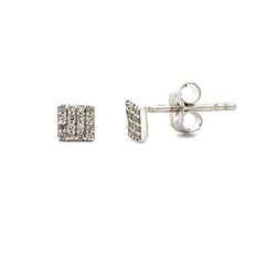 Natural .10ct Diamond Stud Earrings 10KT White Gold