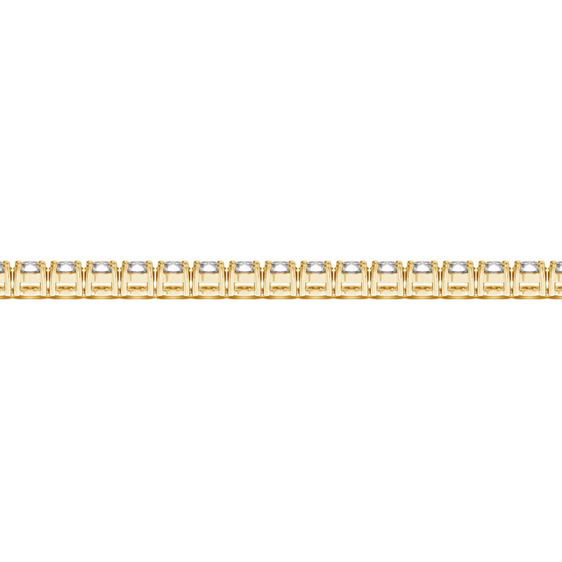 Lab Grown Round Diamond Tennis Bracelet in 14k Yellow Gold (7 cctw F/G  VS2/SI1)