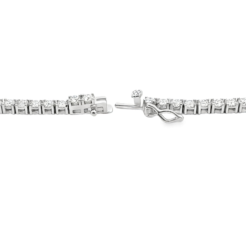 14.35ct Moissanite Tennis Necklace Sterling Silver