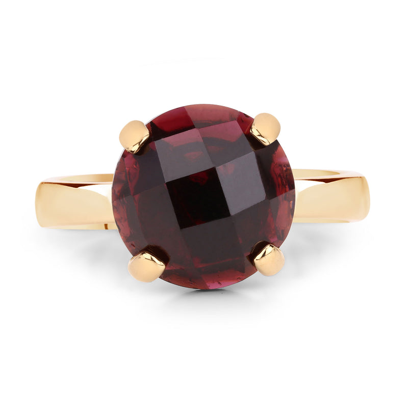 7.38 Carat Genuine Garnet .925 Sterling Silver Ring