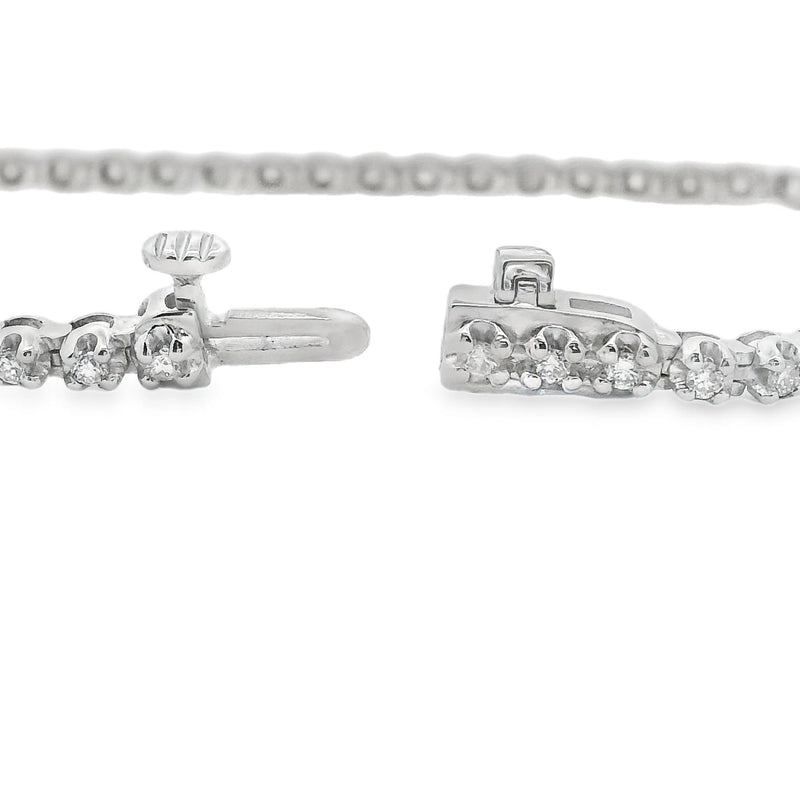 Lab Grown Diamond Tennis Bracelet Sterling Silver