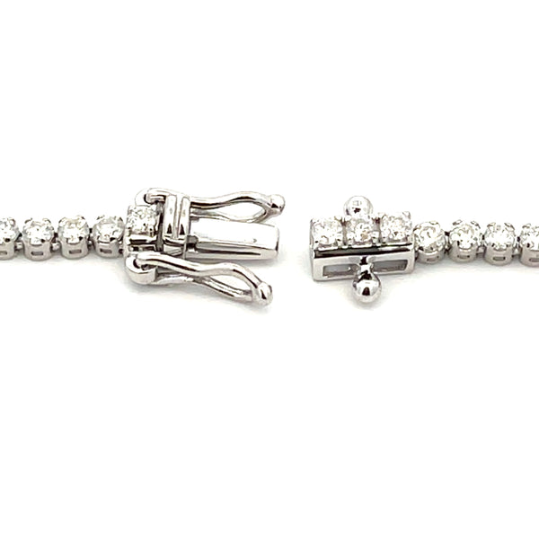 Natural 2.00ct Diamond Tennis Bracelet 14KT White Gold