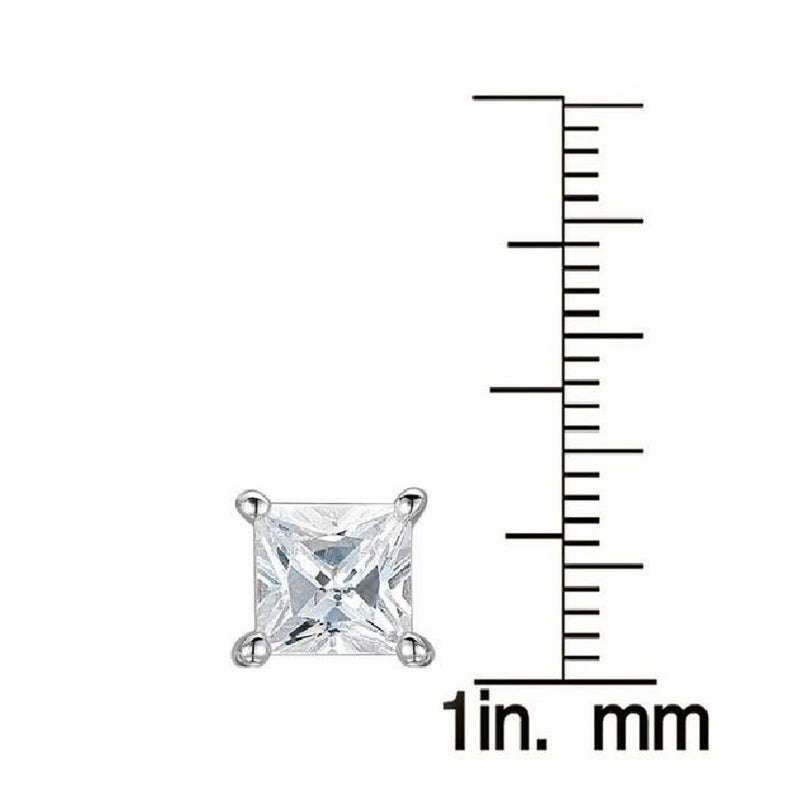 V3 Jewelry Sterling Silver Set of 3 -Natural White Topaz Stud Earrings