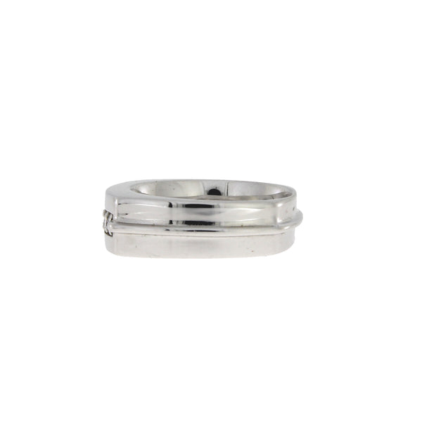 .57ct Diamond Mens Ring Wedding Band 14KT White Gold