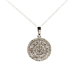 Genuine .50ct Diamond Fashion Pendants 10KT White Gold