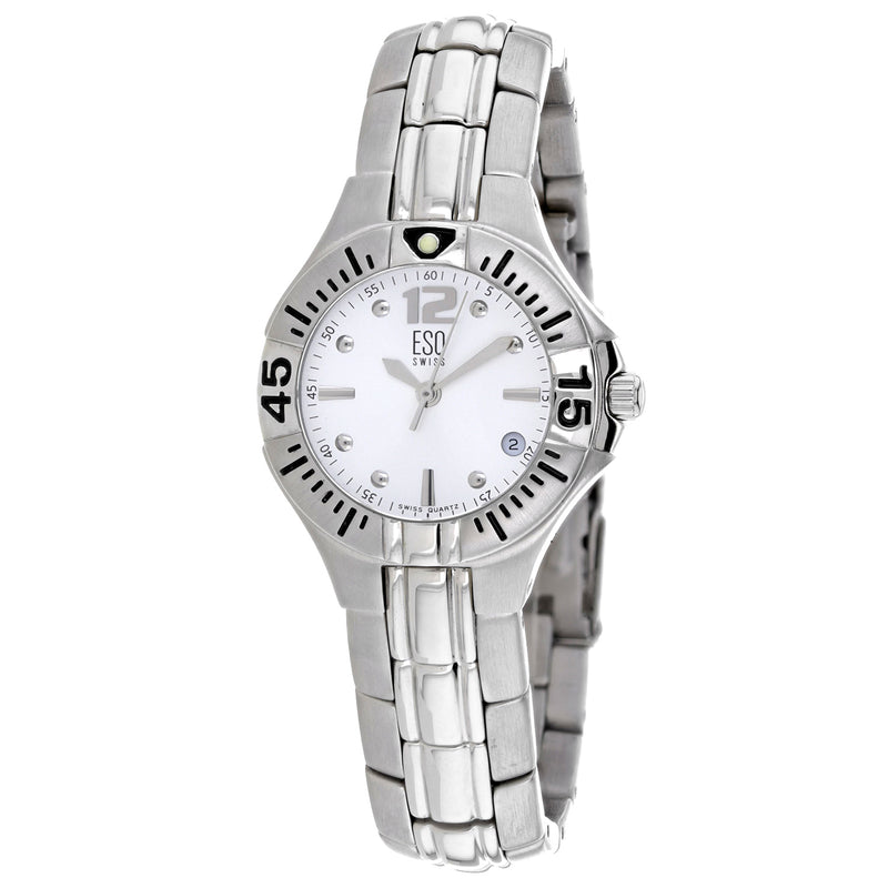 ESQ Women's Silver Stainless Steel Silver Dial