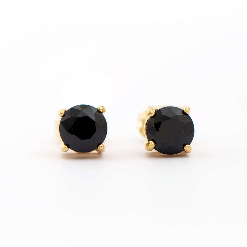 2.15 ctw Sapphire 18K Gold Plated Designer Earrings