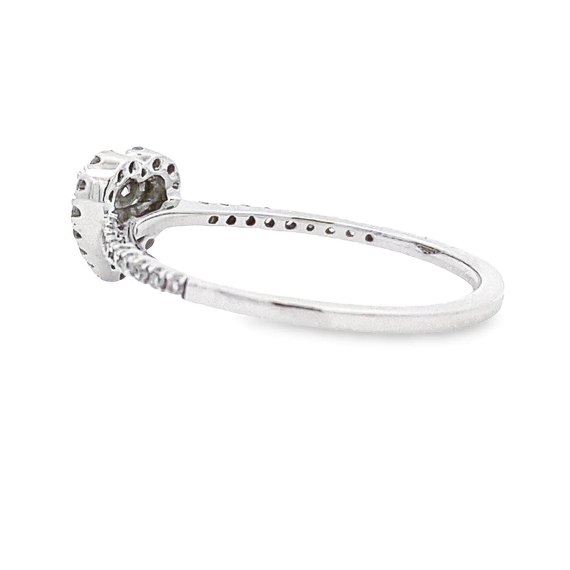 Natural .25ct Diamond Ring 10KT White Gold