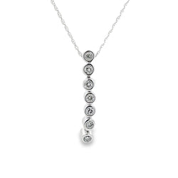 Genuine .25ct Diamond Fashion Pendants 10KT White Gold