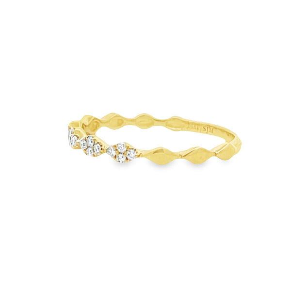 .13ct Diamond stackable band set 14KT Yellow Gold