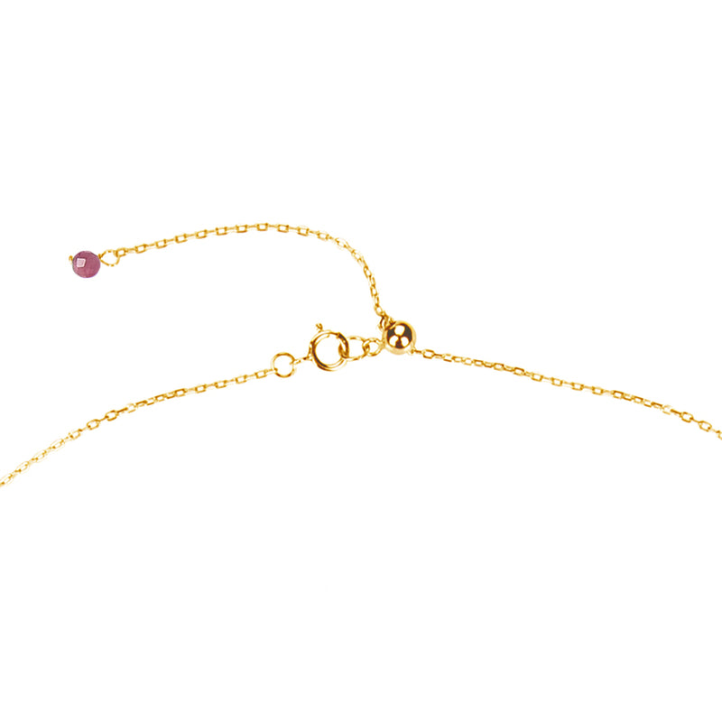 V3 Jewelry Tourmaline and Freshwater Pearl 18k Gold-Plated Beaded Adjustable Necklace