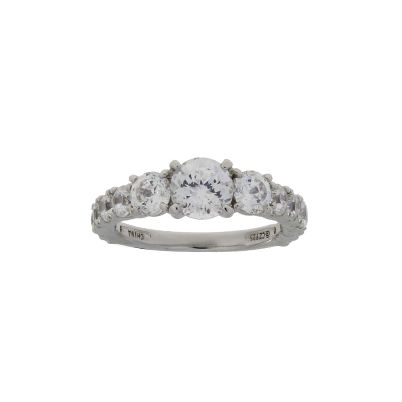 Natural Cubic Zirconium CZ SS Bridal Sterling Silver