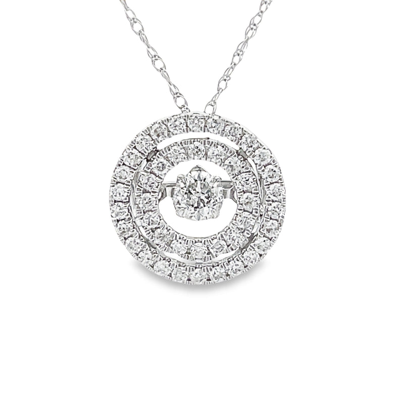 Genuine .50ct Diamond Fashion Pendants 10KT White Gold