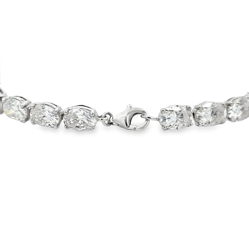 18.00ct Moissanite Tennis Bracelet Sterling Silver