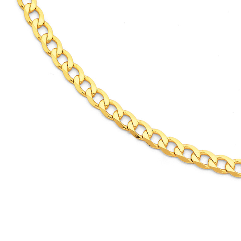 V3 Jewelry 10K Yellow Gold Curb Chain