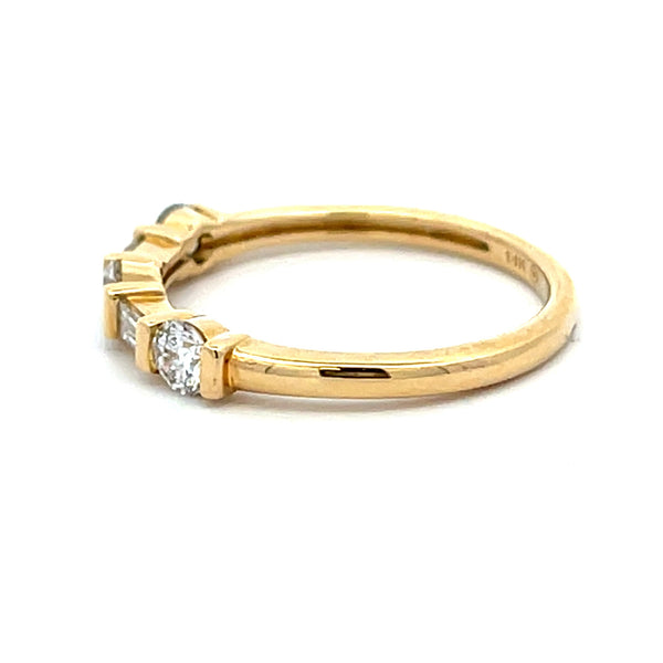 .50ct Diamond Wedding Band Ring 14KT Yellow Gold