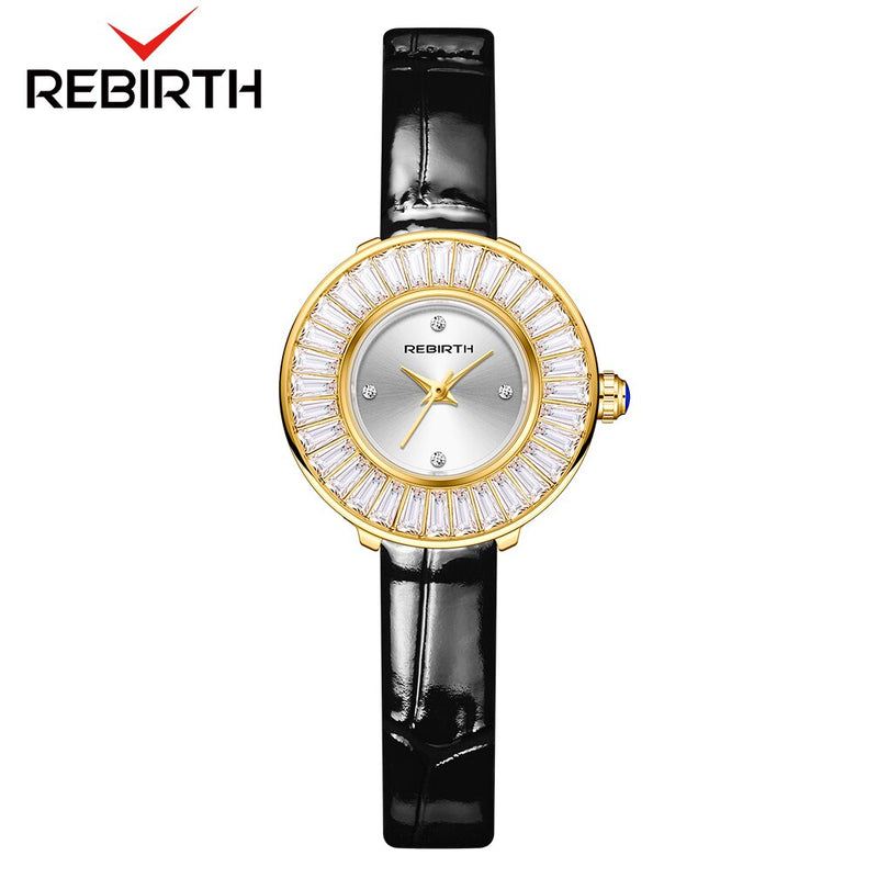 Stainless Steel Zircon Shiny Mesh Watch for Women