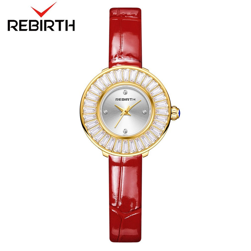 Stainless Steel Zircon Shiny Mesh Watch for Women