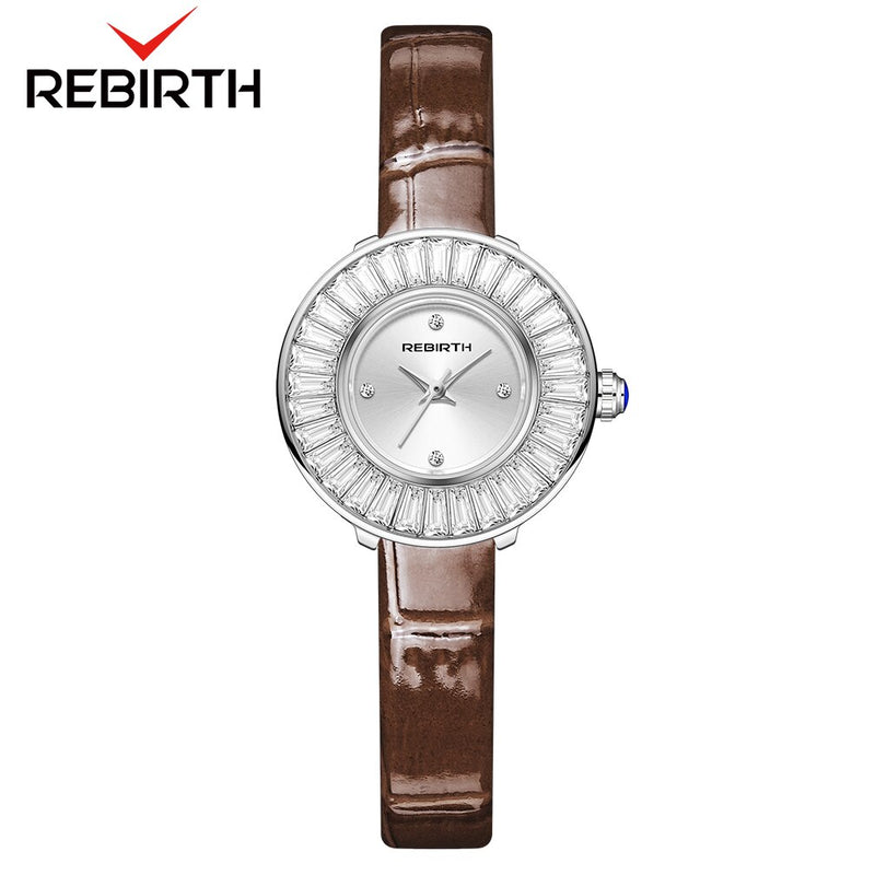 Stainless Steel Zircon Shiny Mesh Watch for Women