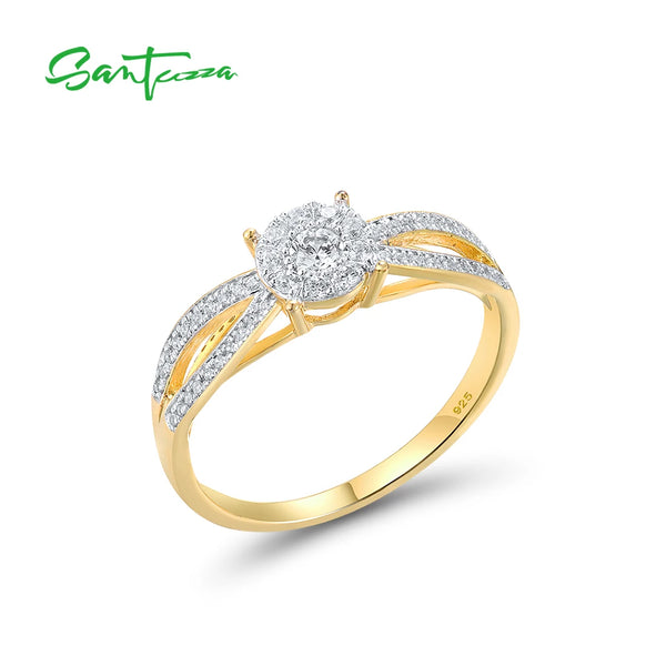 925 Sterling Silver Sparkling CZ Ring