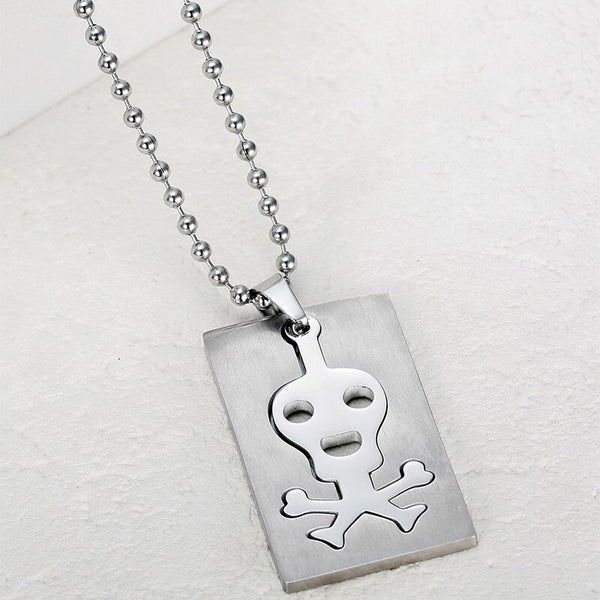 Sterling Silver Unique Skeleton Pendant Necklace for Men and Women