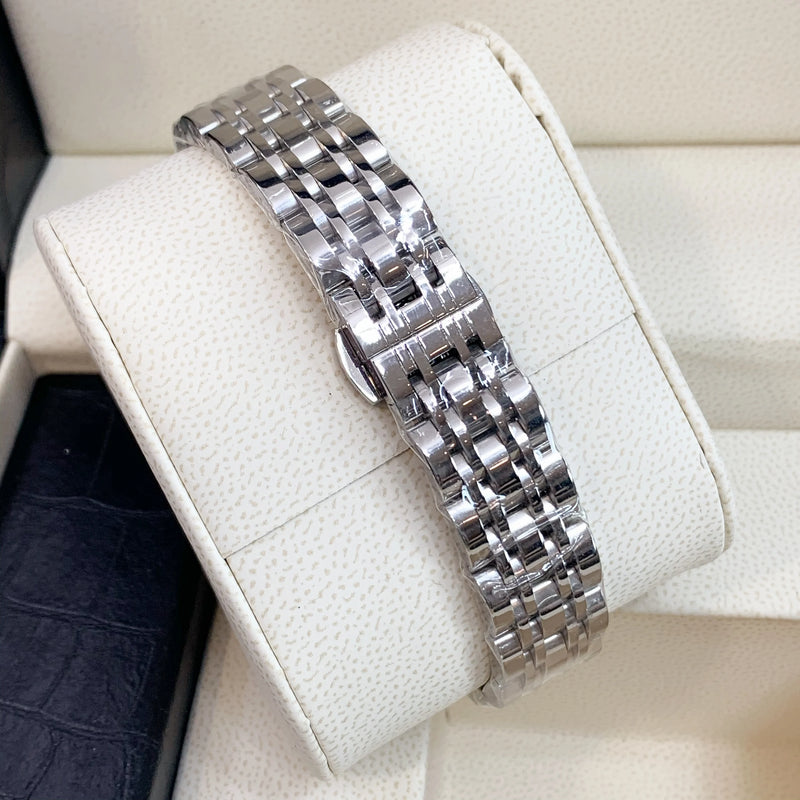 Elegant Square Dial Classic Women's Watch in Stainless Steel