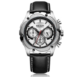 Stainless Steel Chronograph Sport Watch with Luminous and Waterproof Features for Men