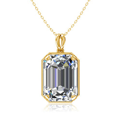 14K Gold Real Pendant For Women 925 Sterling Silver Pendants and Necklaces Birthstone Aquamarine Fine Jewelry Wedding Gifts