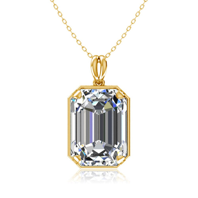14K Gold Real Pendant For Women 925 Sterling Silver Pendants and Necklaces Birthstone Aquamarine Fine Jewelry Wedding Gifts