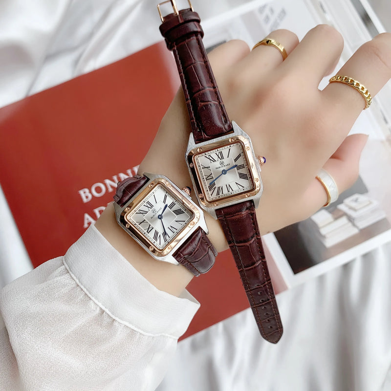 Luxury Square Women's Wristwatch with Japan Movement