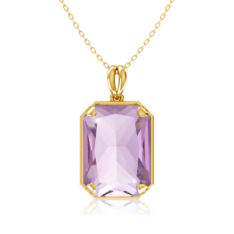 14K Gold Real Pendant For Women 925 Sterling Silver Pendants and Necklaces Birthstone Aquamarine Fine Jewelry Wedding Gifts