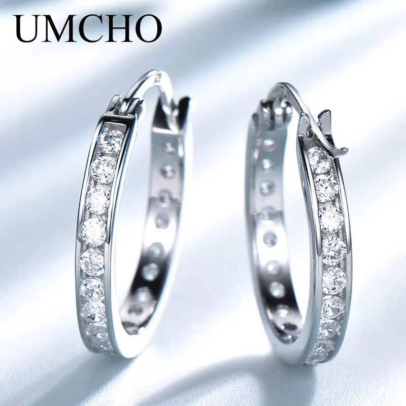 925 Sterling Silver Hoop Earrings for Women