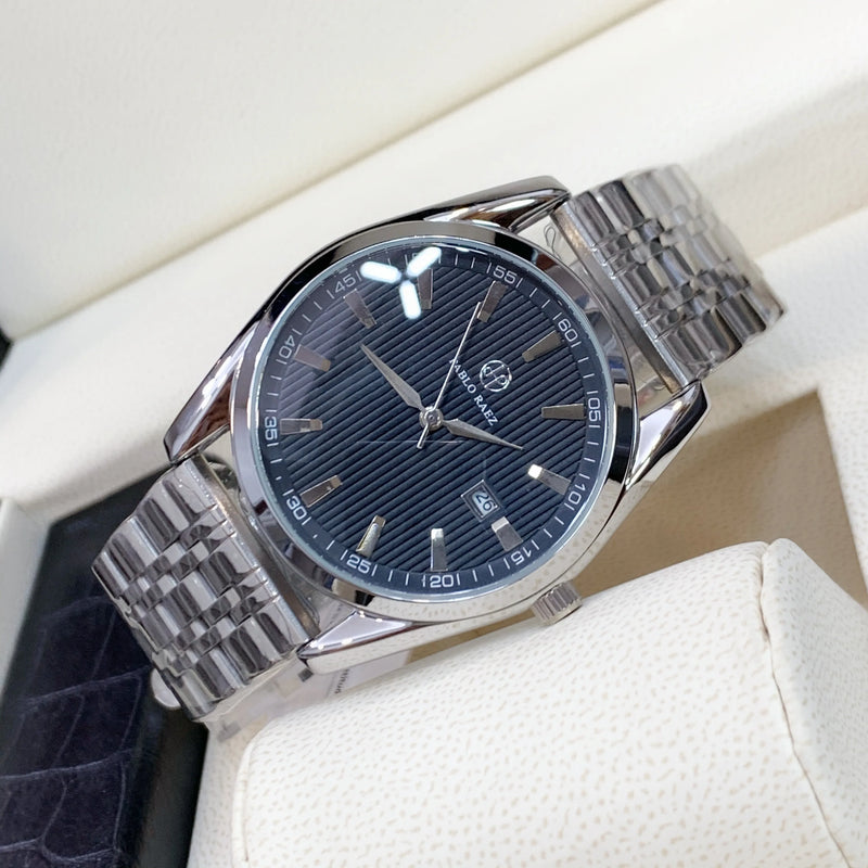 Luxury Men's Waterproof Date Watch - Elegant Timepiece for Casual Wear