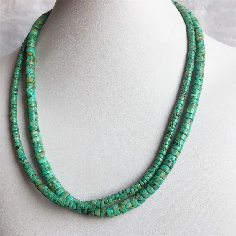 Turquoise Heishi Bead Necklace for Women