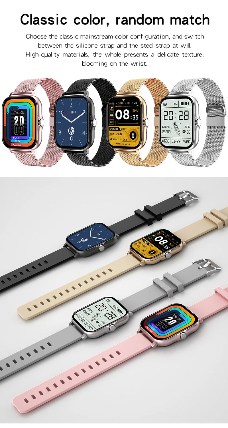 New Smart Watch with Full Touch Screen & Waterproof Design for Sports and Fitness