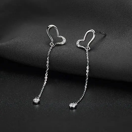 18k White Gold Natural Diamonds Stud Earrings for Women