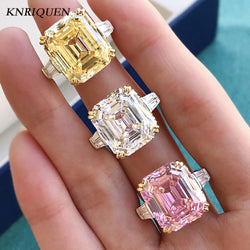 Sterling Silver Simulated Topaz Pink Quartz Diamond Ring for Women