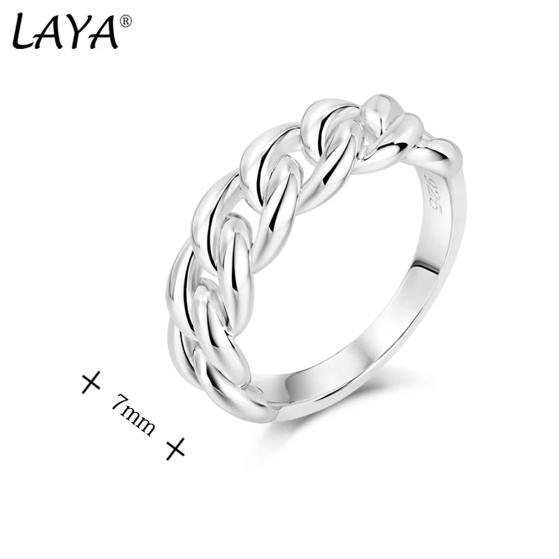 Sterling Silver Thick Plain Ring For Women