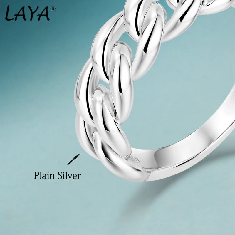 Sterling Silver Thick Plain Ring For Women