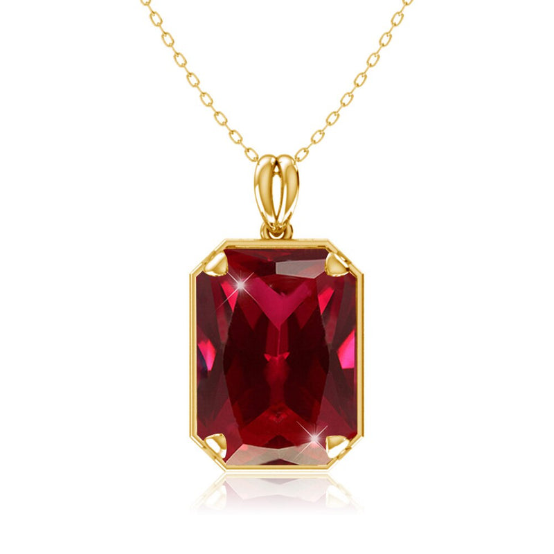 14K Gold Real Pendant For Women 925 Sterling Silver Pendants and Necklaces Birthstone Aquamarine Fine Jewelry Wedding Gifts