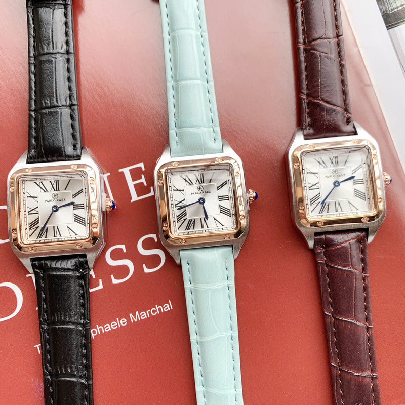 Luxury Square Women's Wristwatch with Japan Movement