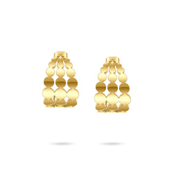 ENFASHION Dot Row Stud Earrings For Women Piercing Pendientes Stainless Steel Fashion Jewelry Gold Color Earring Gift E1242