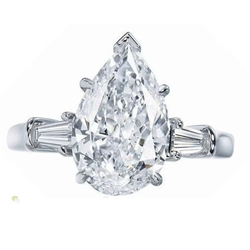 925 Sterling Silver Lab Diamond Ring for Women & Men