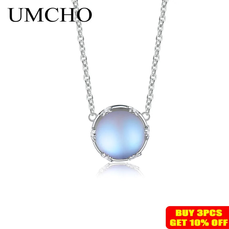 Sterling Silver Aurora Pendant Necklace with Halo Crystal Gemstone Scale for Women