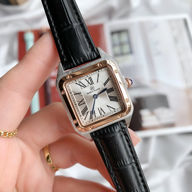 Luxury Square Women's Wristwatch with Japan Movement