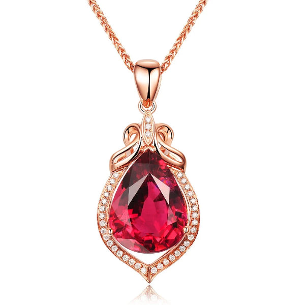 925 Silver Zircon Pendant Necklace for Women