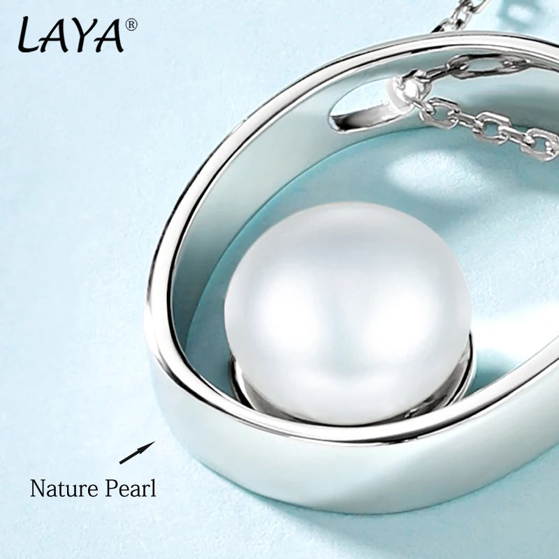 925 Sterling Silver Freshwater Pearl Necklace for Women