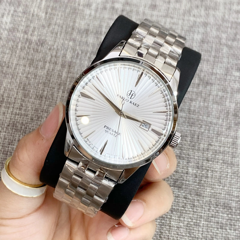 Luxury Quartz Stainless Steel Wristwatch