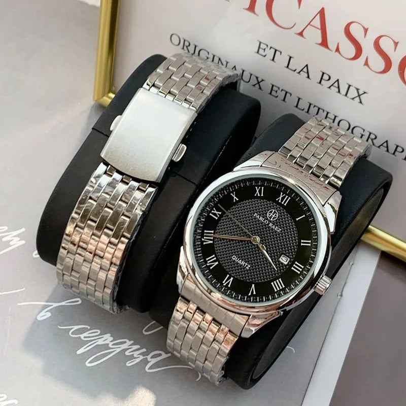 Luxury Casual Quartz Date Wristwatch