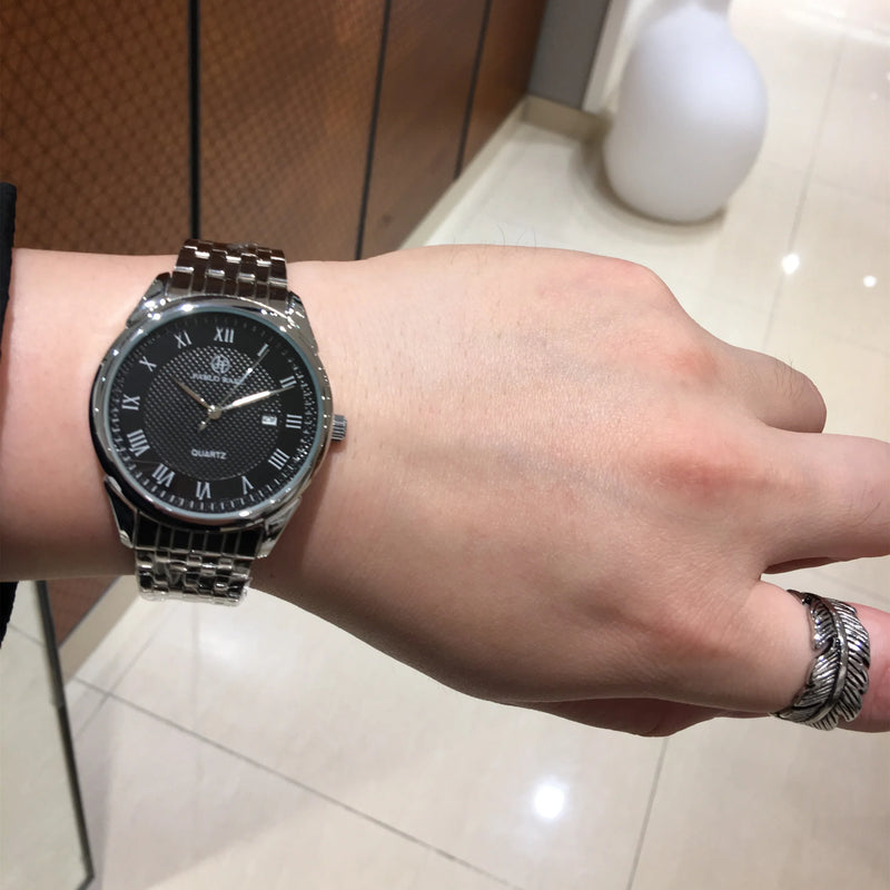 Luxury Casual Quartz Date Wristwatch